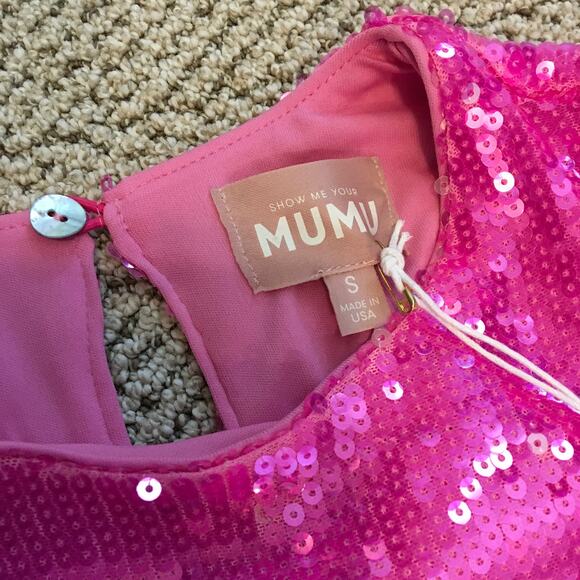 NWT - Show Me Your Mumu Maddison Pink Mini Dress - Small - Picture 5 of 10